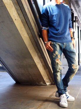 「SOLCA（ソルカ）のアイテム」を使った、tky_1098さん（メンズ・172cm）の春コーディネート