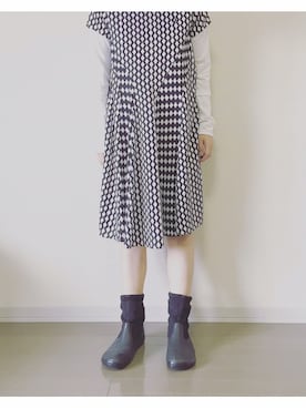 「フレッドペリー」｜「アイテム（ワンピース/ドレス）」を使った、Nさん（レディース・153cm）の春コーディネート