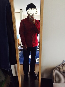 「Paul Smith（ポールスミス）のアイテム（シャツ/ブラウス、レッド系）」を使った、Ariaさん（メンズ）の春コーディネート