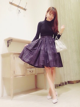 「RANDA（ランダ）のアイテム（ハンドバッグ）」を使った、satomamiさん（レディース・164cm）の秋コーディネート