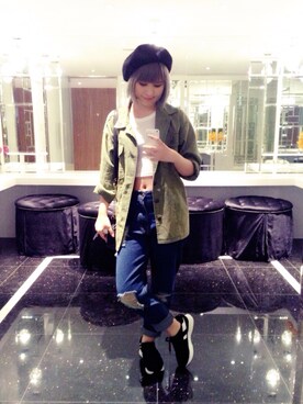 Aya Wangさん（レディース・158cm）の夏コーディネート