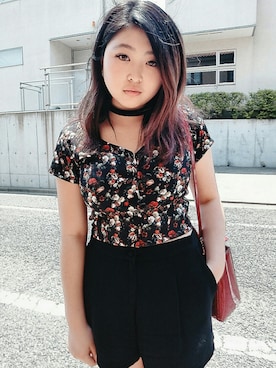 「Keepsake（キープセイク）のアイテム」を使った、Rei Fujitaさん（レディース・153cm）の夏コーディネート