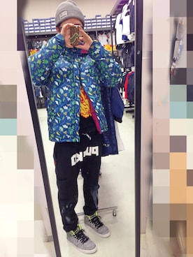 「ROLLING CRADLE（ローリングクレイドル）のアイテム（ニットキャップ/ビーニー）」を使った、アナーキー田中さん（メンズ・171cm）の春コーディネート