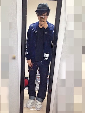 「GLWWのアイテム」を使った、アナーキー田中さん（メンズ・171cm）の春コーディネート