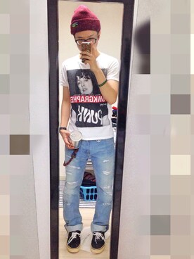 「seedleSs（シードレス）のアイテム」を使った、アナーキー田中さん（メンズ・171cm）の夏コーディネート