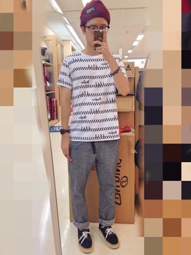 「seedleSs（シードレス）のアイテム」を使った、アナーキー田中さん（メンズ・171cm）の夏コーディネート