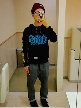 「seedleSs（シードレス）のアイテム」を使った、アナーキー田中さん（メンズ・171cm）の秋コーディネート