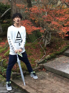 「ANARC of hex（アナークオブヘックス）のアイテム」を使った、アナーキー田中さん（メンズ・171cm）の秋コーディネート