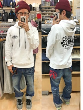 「seedleSs（シードレス）のアイテム」を使った、アナーキー田中さん（メンズ・171cm）の秋コーディネート