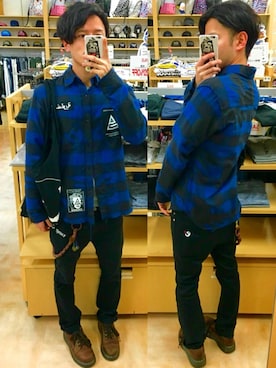 「ANARC of hex（アナークオブヘックス）のアイテム」を使った、アナーキー田中さん（メンズ・171cm）の春コーディネート