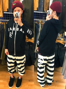 「seedleSs（シードレス）のアイテム」を使った、アナーキー田中さん（メンズ・171cm）の春コーディネート