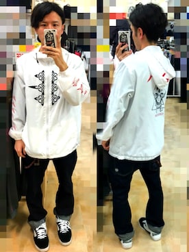 「ANARC of hex（アナークオブヘックス）のアイテム」を使った、アナーキー田中さん（メンズ・171cm）の春コーディネート