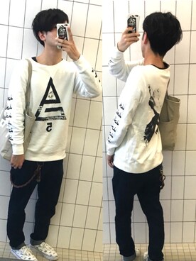 「ANARC of hex（アナークオブヘックス）のアイテム」を使った、アナーキー田中さん（メンズ・171cm）の春コーディネート