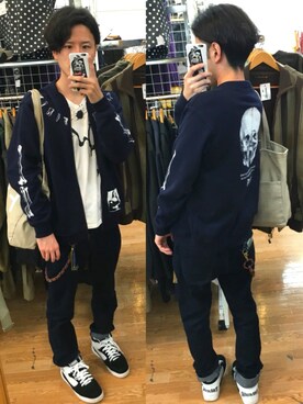 「ANARC of hex（アナークオブヘックス）のアイテム」を使った、アナーキー田中さん（メンズ・171cm）の春コーディネート