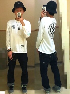 「seedleSs（シードレス）のアイテム」を使った、アナーキー田中さん（メンズ・171cm）の春コーディネート