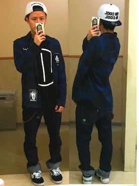 「ANARC of hex（アナークオブヘックス）のアイテム」を使った、アナーキー田中さん（メンズ・171cm）の春コーディネート