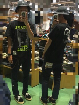 「ANARC of hex（アナークオブヘックス）のアイテム」を使った、アナーキー田中さん（メンズ・171cm）の春コーディネート