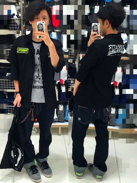 「ANARC of hex（アナークオブヘックス）のアイテム」を使った、アナーキー田中さん（メンズ・171cm）の春コーディネート