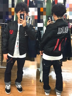 「ANARC of hex（アナークオブヘックス）のアイテム」を使った、アナーキー田中さん（メンズ・171cm）の秋コーディネート