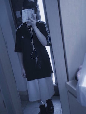 「M.Y.O.B（エム.ワイ.オー.ビー）のアイテム（キャップ）」を使った、Kitajiiさん（レディース・156cm）の秋コーディネート