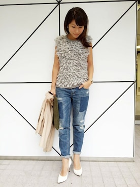 「CARRANO（カラーノ）のアイテム」を使った、DouDou_STAFFさん（レディース・157cm）の秋コーディネート