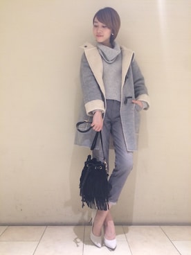 「CARRANO（カラーノ）のアイテム」を使った、DouDou_STAFFさん（レディース・166cm）の秋コーディネート