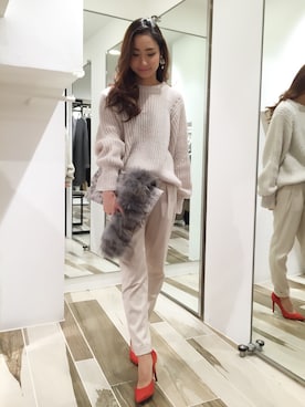 「CARRANO（カラーノ）のアイテム」を使った、DouDou_STAFFさん（レディース・166cm）の秋コーディネート