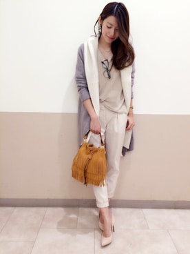 「CARRANO（カラーノ）のアイテム」を使った、DouDou_STAFFさん（レディース・166cm）の秋コーディネート