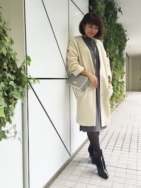 「Rick & Roy（リック アンド ロイ）のアイテム（バッグ）」を使った、DouDou_STAFFさん（レディース・166cm）の冬コーディネート