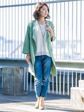 「CARRANO（カラーノ）のアイテム」を使った、DouDou_STAFFさん（レディース・166cm）の冬コーディネート