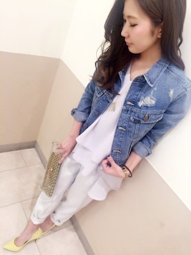 「Rick & Roy（リック アンド ロイ）のアイテム（バッグ）」を使った、DouDou_STAFFさん（レディース・166cm）の春コーディネート