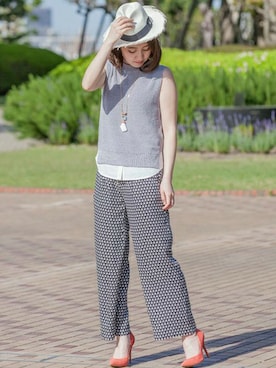 「CARRANO（カラーノ）のアイテム」を使った、DouDou_STAFFさん（レディース・166cm）の春コーディネート