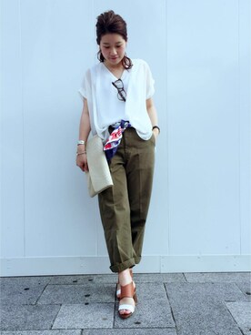 「Johnbull（ジョンブル）のアイテム」を使った、DouDou_STAFFさん（レディース・160cm）の春コーディネート