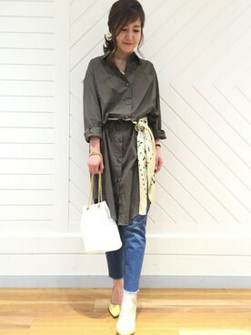 「CARRANO（カラーノ）のアイテム」を使った、DouDou_STAFFさん（レディース・158cm）の夏コーディネート