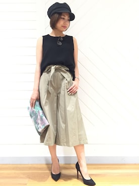 「CARRANO（カラーノ）のアイテム」を使った、DouDou_STAFFさん（レディース・157cm）の夏コーディネート