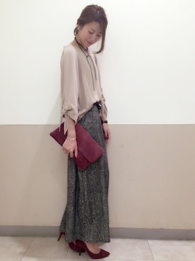 「CARRANO（カラーノ）のアイテム」を使った、DouDou_STAFFさん（レディース・157cm）の秋コーディネート