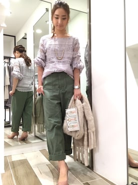 「CARRANO（カラーノ）のアイテム」を使った、DouDou_STAFFさん（レディース・157cm）の秋コーディネート