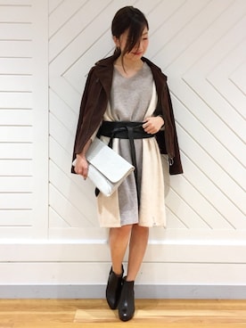 「Viflan（ヴィフラン）のアイテム」を使った、DouDou_STAFFさん（レディース・157cm）の秋コーディネート