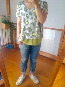 「caqu（サキュウ）のアイテム」を使った、tamiさん（レディース・153cm）の夏コーディネート