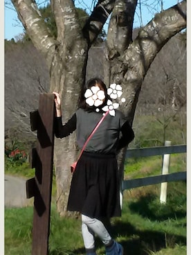 「ルーズソックス」｜「アイテム（チュニック）」を使った、chie さん（レディース・164cm）の秋コーディネート
