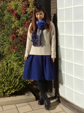 sayaさん（レディース・156cm）の冬コーディネート
