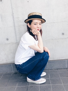「RITZ」｜下島麻子さん（レディース・159cm）の春コーディネート