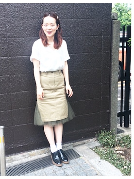 「RITZ」｜下島麻子さん（レディース・159cm）の春コーディネート
