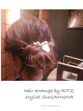 「RITZ」｜下島麻子さん（レディース・159cm）の夏コーディネート