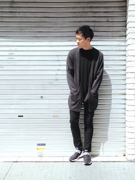 「ロングカーディガン」｜GRAND GLOBAL上野店さん（メンズ・175cm）の夏コーディネート