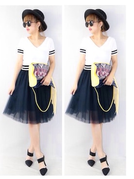 CANNYさん（レディース・160cm）の夏コーディネート