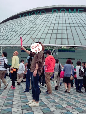 「Jayro（ジャイロ）のアイテム（パンツ）」を使った、たそまそさん（レディース・158cm）の春コーディネート