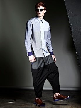 「#shirt」｜THREESIXFIVEさん（メンズ・180cm）の春コーディネート