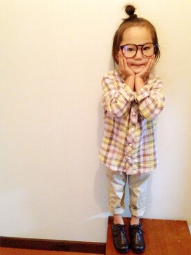 MOMOさん（キッズ・110cm）の秋コーディネート
