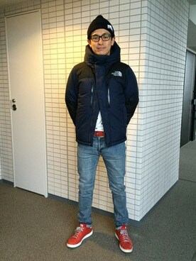 「A.P.C.」｜「アイテム（ダウンジャケット/コート）」を使った、kenbo→☆さん（メンズ・173cm）の冬コーディネート
